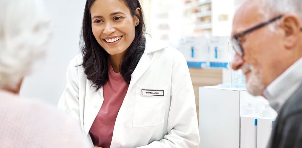 doctor interacting with senior patient